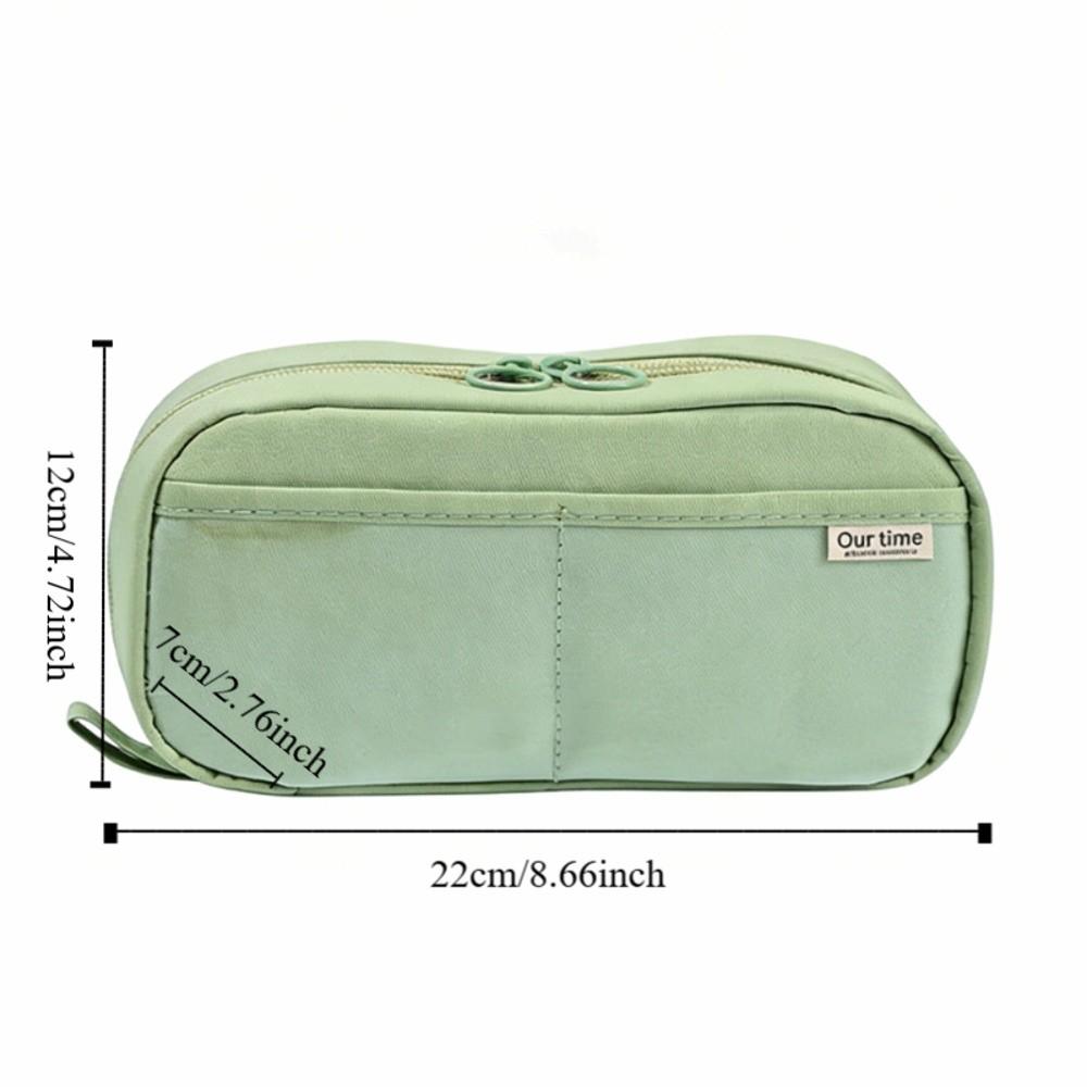 Large Capacity Students Stationery Bag Multi-functional Makeup Bag Simple Pen Organizer School