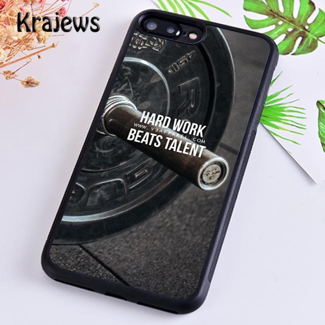 Krajews Workout Motivation Fitness Gym Quotes Phone Case For iPhone 17 Air 16 15 14 Plus 11 12 13 Pro Max Coque