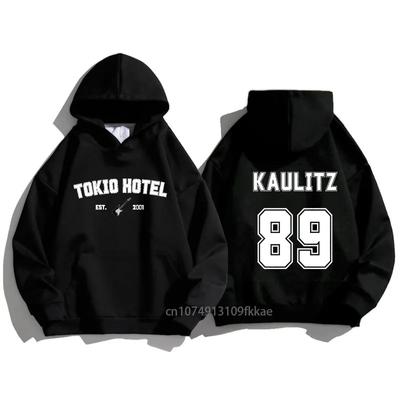 Tokio Hotel Unisex Bavlna Mikina s kapucňou Kaulitz Fashion Fleece Luxusná mikina s kapucňou Obyčajná Zima Jeseň Potlač Muži Ženy Pulóver