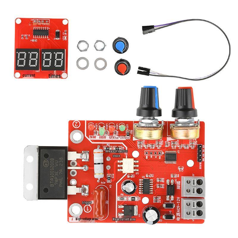 NY-D01 Pulse Spot Welder Controller, Adjustable Time & Current, 40A Digital Display