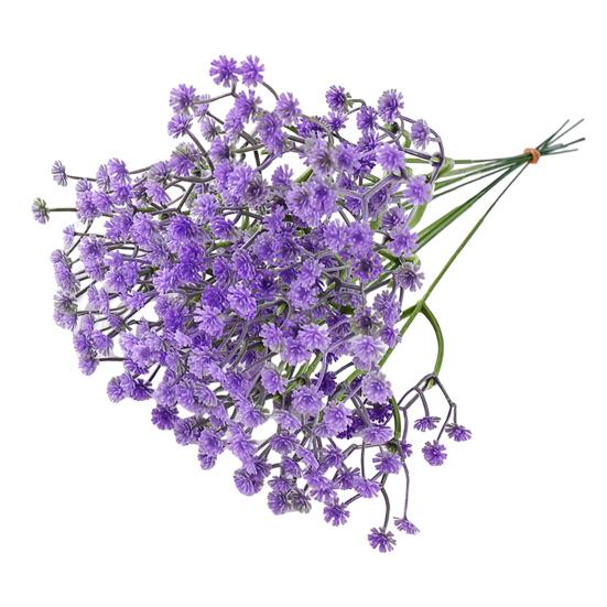 10 Pcs Baby Breath Artificial Flowers Real Touch Fake Baby Breath Flowers Bulk Faux Gypsophila Bouquet with Stems for Wedding Home Party Garden Decor