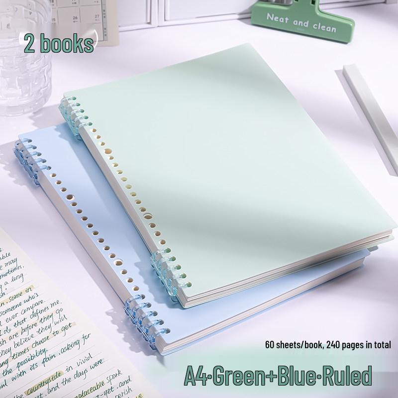 Morandi Colors Detachable Coil Notebook - B5, A4, A5 - Student-Friendly, High-Quality Loose-Leaf Design