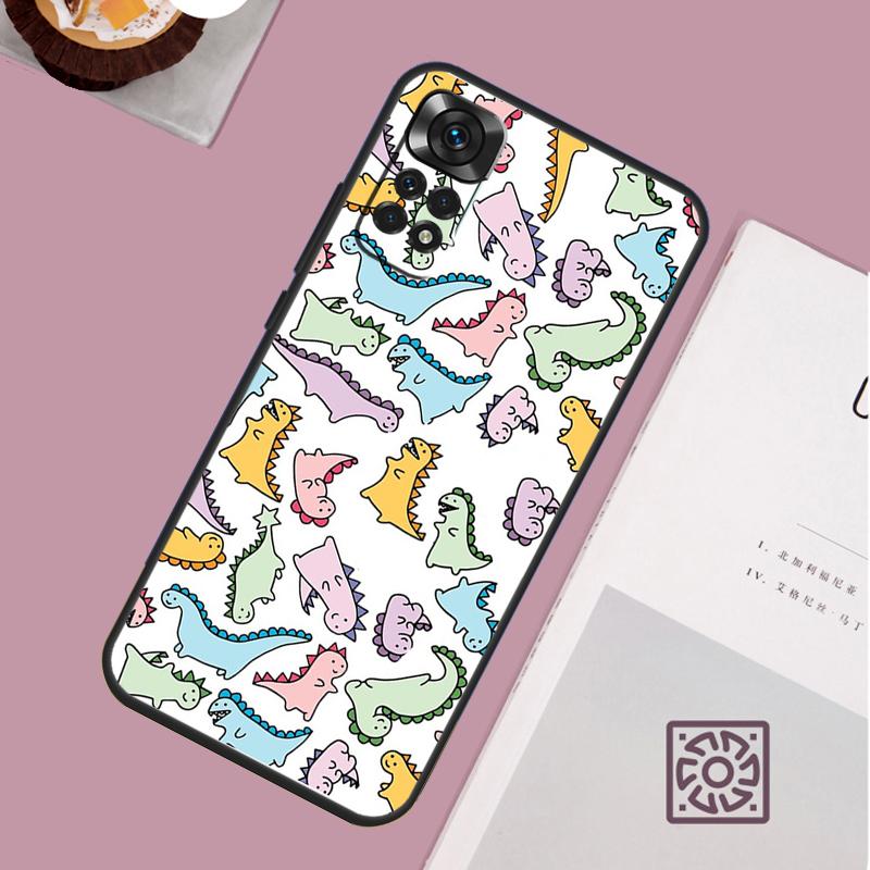 

Fun Dinosaur Pattern Dino Case For Xiaomi Redmi Note 14 12 11 10 13 15 Pro Plus Redmi 15C 15 13 10C 12C 13C 14C Cover Redmi 14C
