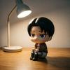 Anime Levi Ackerman Figur Attack On Titan Modell Spielzeug PVC Q Version Humanoide Gefühl Entspannt Sammlung Desktop Dekorationen Puppen
