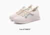 Red Dragonfly Women's Flyknit Spring Sneakers - Lightweight, Thick-Sole, Breathable, Casual Shoes for Travel and Sports.
