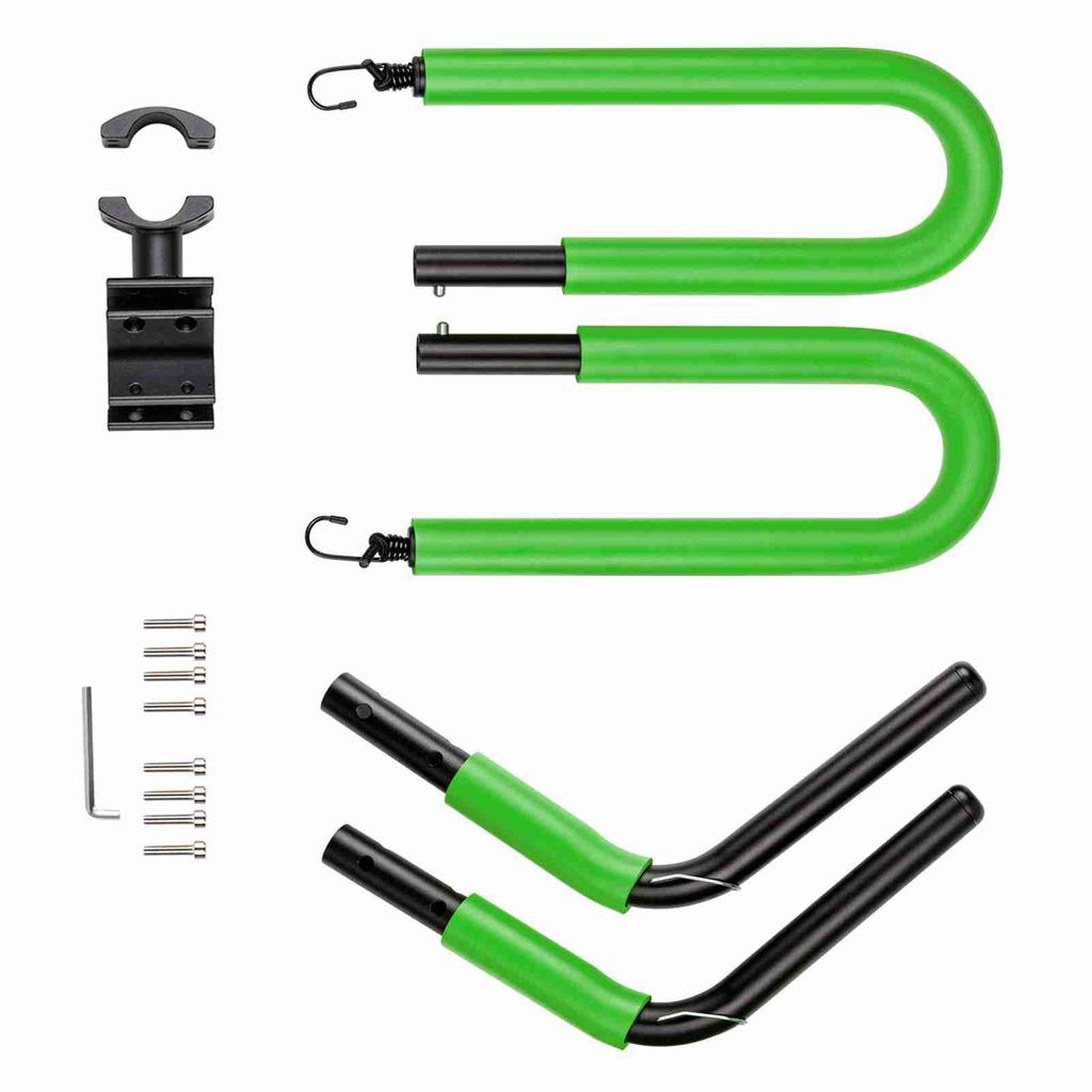 Bicycle Surfboard Racks Bike Surfboard Hanger Compatible with Shortboards Longboards Paddleboards (Green)