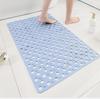 JANMEIJIA Bathroom Non-Slip Bath Mat, Shower Mat, Massage Foot Pad, Anti-Fall Mat, Blue, 36*71cm