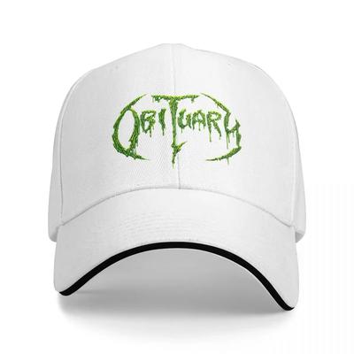 Czapki z daszkiem z napisem o śmierci Moda Metalowy pasek Heavy Metal Czapka typu kanapka Unisex Regulowane nakrycie głowy Outdoor
