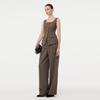 GOELIA Washed Wool Straight-Leg Trousers