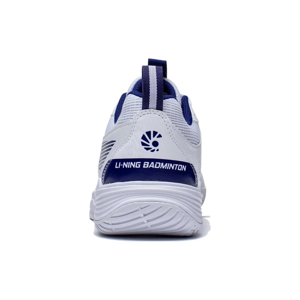 New LiNing Ace V Collection Anti Slip And Wear Resistant Breathable Low Top Badminton Shoes Unisex White Blue AYTT001-3