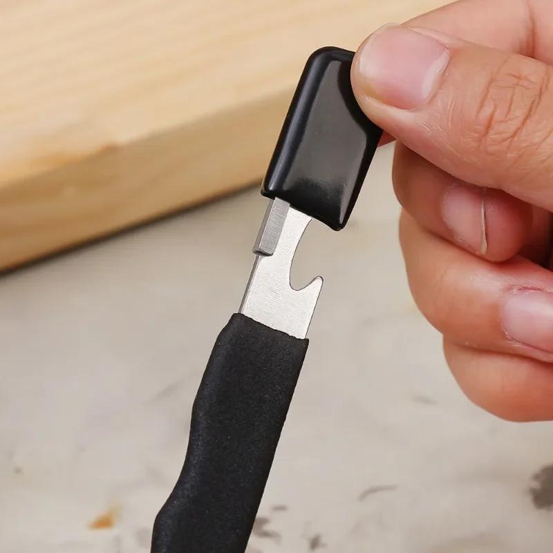 1/10pcs Knife Sharpener Alloy Steel Scissors Manual Quick Grinding Sharpeners with Non-Slip Handle Outdoor Portable Scraper Tool