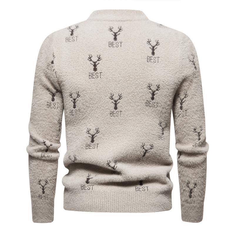 Hot Sale, New Knitted Crew Neck Sweater In Autumn and Winter, Men's Bottom Knitted Sweater and Sweater