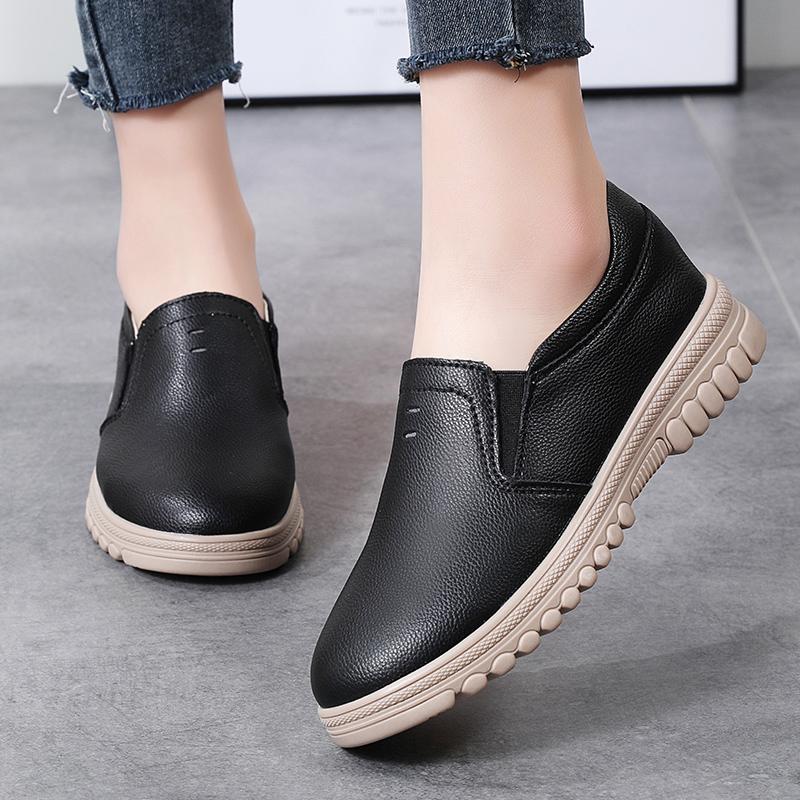 

Женские лоферы мокасины для вождения повседневные слипоны черные офисные туфли для бизнеса EU: 35 чёрный