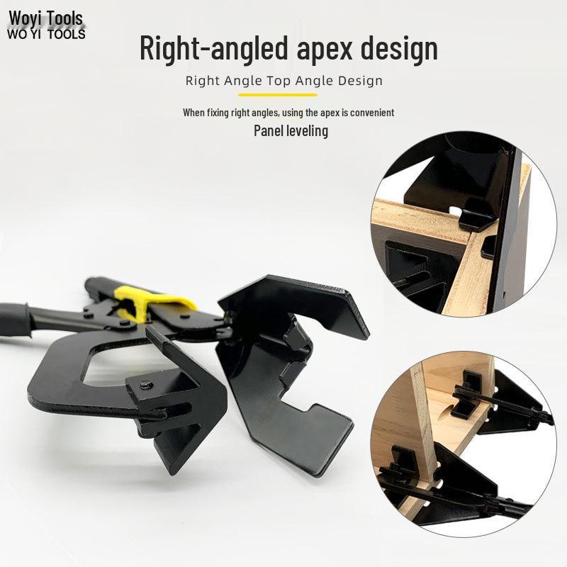 90° Right Angle Quick Clamp for Woodworking and Cabinet Assembly