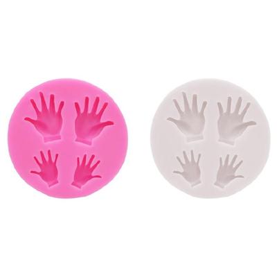 Silicone Fondant Mould Candy Molds Large and Small Palms Shaped Reusable Moulds