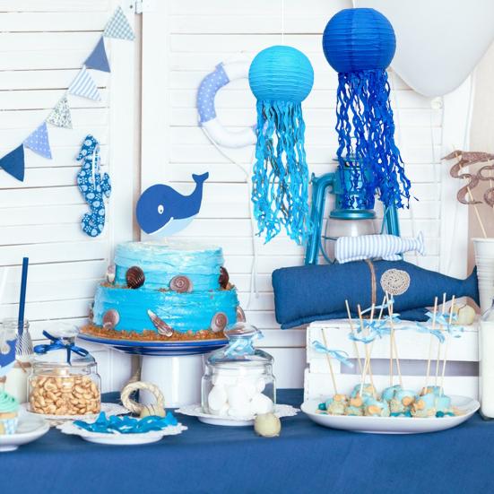 6 Pcs Paper Lanterns Hanging Jelly Fish Paper Lanterns Long Tassels Solid Color Mermaid Theme Party Sea Ocean Animal Birthday
