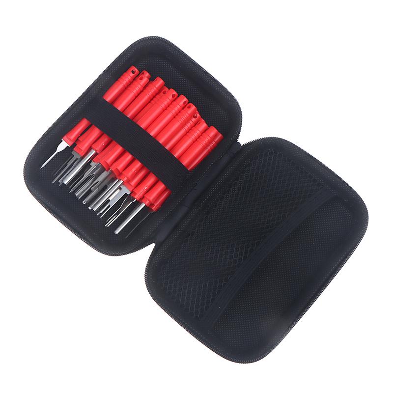 21Pcs Car Terminal Removal Tool Kit Auto Electrical Connector Pin Extractor Wire Crimp Removal Tool For Wiring Harness Repair
