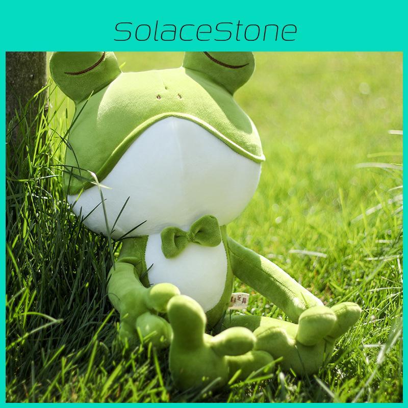 Adorable Soft Plush Frog Stuffed Animal Toy Ideal For Kids Bedtime Cuddly Pillow