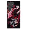 Phone Case - MANIACASE - Samsung Galaxy S23 Ultra - Silicone TPU - Demon Slayer Pattern (Tanjiro &; Nezuko) - Black