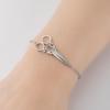 Stainless Steel Scissor Pendant Bracelet in Gothic Punk Style for Men and Women