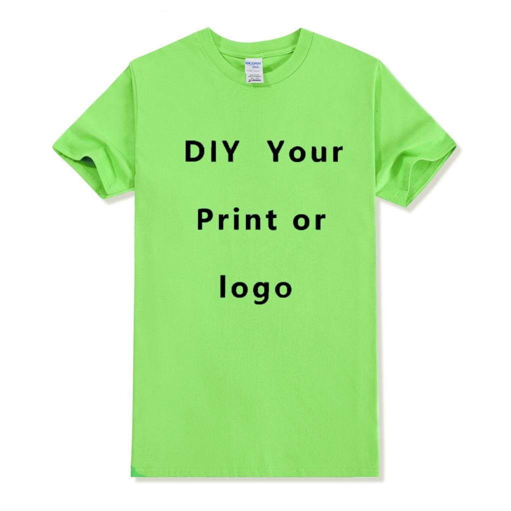 Custom T shirt Women Men Customised Printed 100 Cotton Short Sleeve Your Logo Photo Brand Text Tee Personalize Graphic Clothing