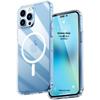Transparent Magnetic Two-in-One Drop-Proof Protective Case for iPhone 15/14 Pro Max