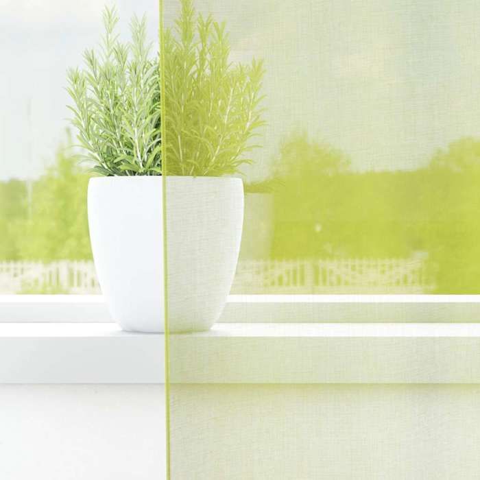 VidaXL Voile Curtains with Eyelets 2 Pcs Apple Green, Net Curtain, Sheer Curtain, Window Voile, Treatment of 4102254