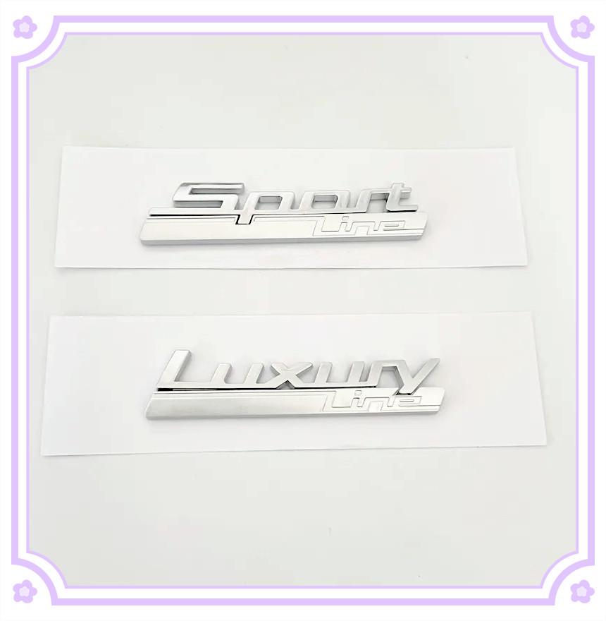 New 3D ABS Sport Luxury Line Logo Fender Emblem Badge Sticker Decal For BMW F10 G30 E46 E39 E36 E90 F30 F20 E60 Car Acessories FD2