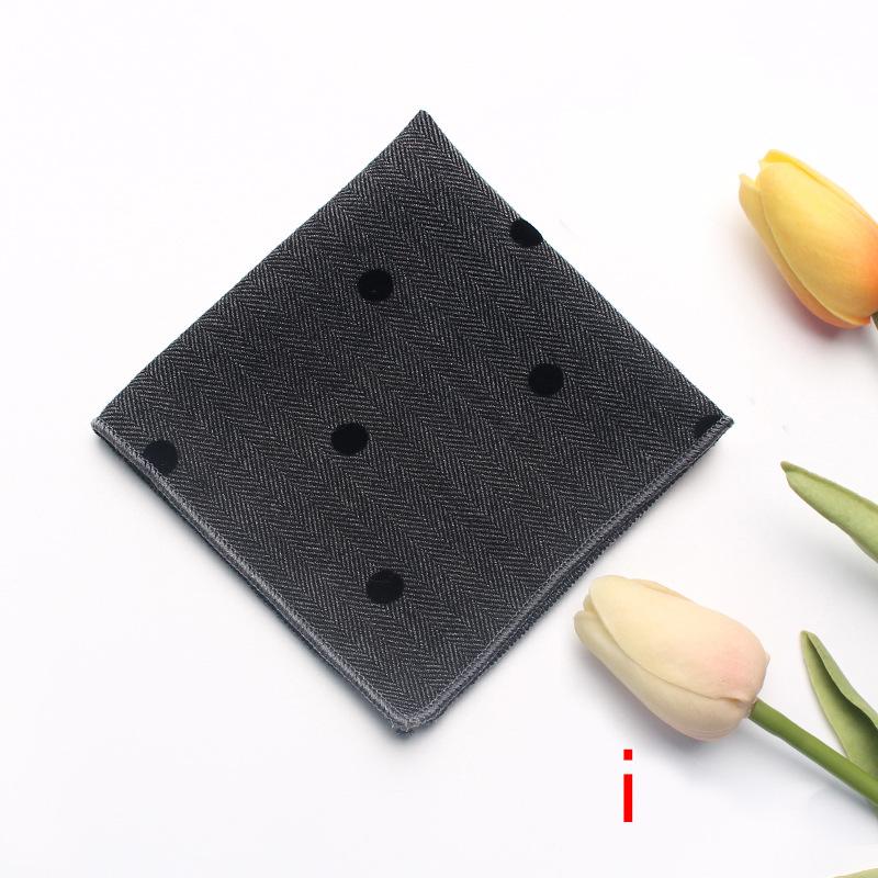 Men'S Suit Pocket Towel, Striped Vintage Gentleman'S Wool-Blend Handkerchief Square Towel