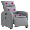 VidaXL Fauteuil de Massage Inclinable Électrique, Chaise de Relaxation avec Dossier, Siège avec Accoudoirs, Fauteuil TV de 3206690