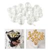 652F 20Pcs Clear Chocolate Bouquet Holder Round Candy Holder Plastic Chocolate Box for Wedding Valentines Birthday