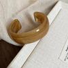 Wide Acrylic Bangles Smooth Glossy Surface Multicolor Marbled Pattern Perfect Womens Fashion Jewelry For Daily Wear Party