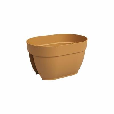 ARTEVASI Floreira de varanda CAPRI CAMPANA - 40 cm - Amarelo mel - 39 x 25,6 x 22,5 cm