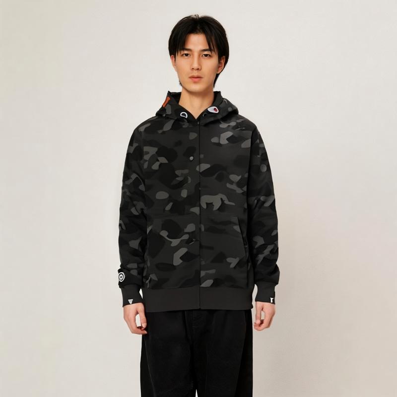 Bape Color Camo Shark Wide Fit Full Zip Double Hoodie 1K20-115-007
