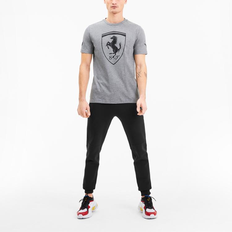 Puma Ferrari Racing Series Casual Knit Cuffed Sports Pants Men bottoms Black 596121-01