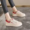 Fashion Without Heel With Lacing Red Wine Shoes Tennis Student Sneakers Moccasin Woman Luxury Brand Sport Lux Shoses Hypebeast