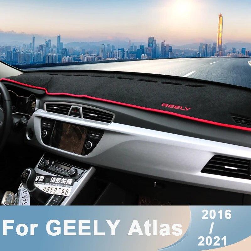 

Для GEELY Atlas 2016 2017 2018 LHD автомобильные коврики для приборной панели избегайте легких подушечек с защитой от УФ-лучей, ковры, аксессуары