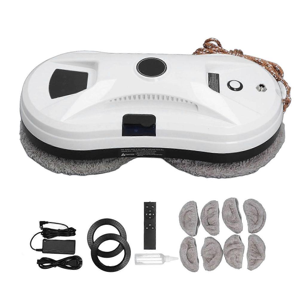 Window Cleaning Robot Fully Automatic Water Spray 5600Pa Large Suction Prevents Falling Off Smart Window Cleaner with Remote Control EU Plug 220V less