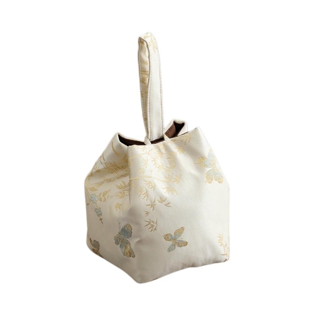 Breakage-proof Teaware Storage Bag Print Small Item Pouch Fashion Embroidered Handbag Festival