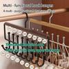 Xiaomi Wall-Mounted Metal Coat Rack Storage Box with 8 Hooks - Perfect for Hats, Towels, and Straps, Bra Hangers for Closet Organizer