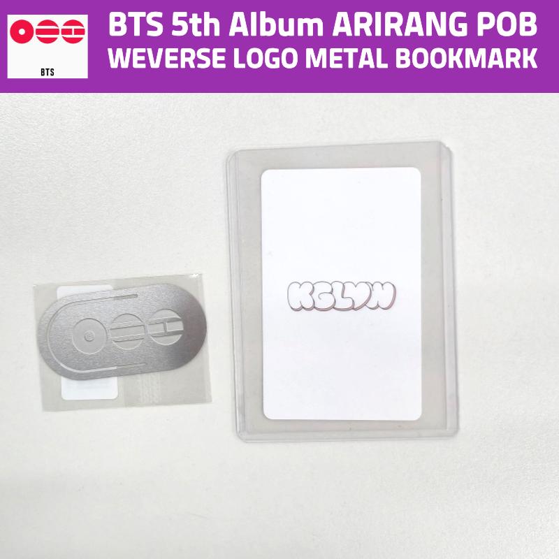 BTS ARIRANG Album POB Vorteil Fotokarte Offizielles Geschäft Geschenk Auswahl WEVERSE LOGO METAL BOOKMARK