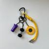 Bag Charm Funny Multicolor Gym Series Handmade Rope Kettlebell School Bag Charm Creative Sporty Bag Pendants