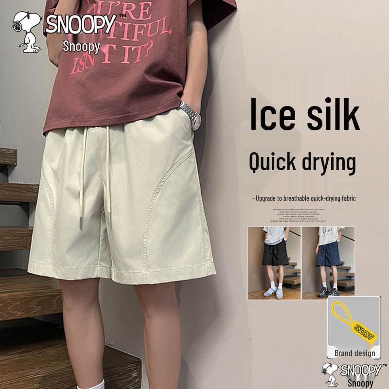 

SNOOPY Men s Casual Cargo Shorts L