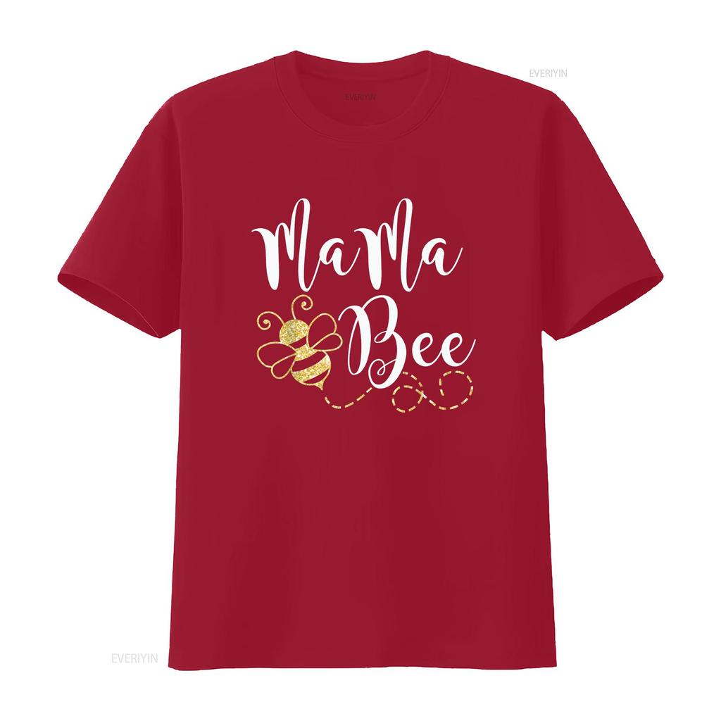 Birthday Bee Family Mama Mom Mothers for Women T shirt vintage Washed Unisex Comfortable Versatile graphic Casual Stylish