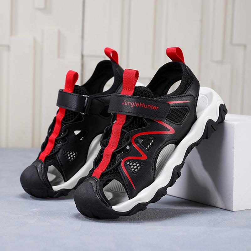 Kids Breathable Sport Sandals Summer Anti-Slip Closed Toe Beach Shoes for Boys Girls Outdoor Walking Sandials