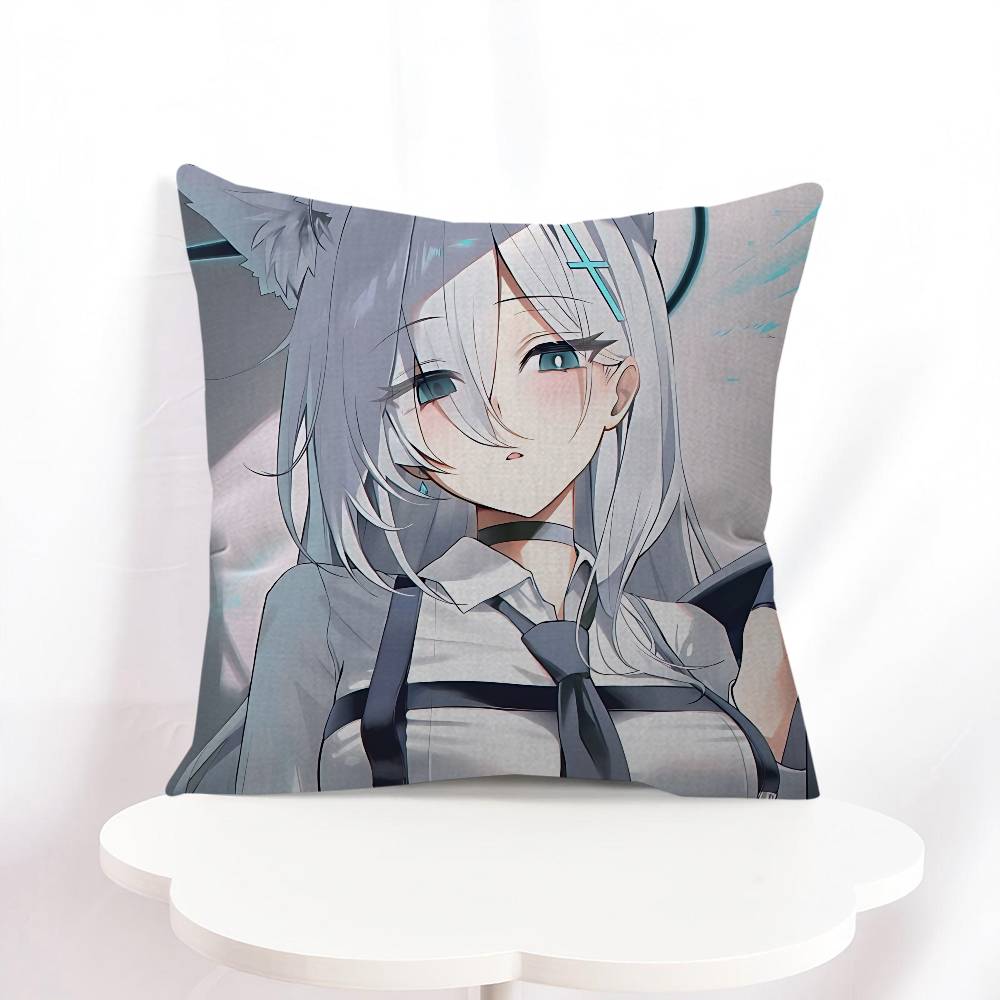 Part Three Blue Archive Anime Pillowcase Bedroom Sofa Decorative Cushion Cover With Zipper Soft Cushion Cover
