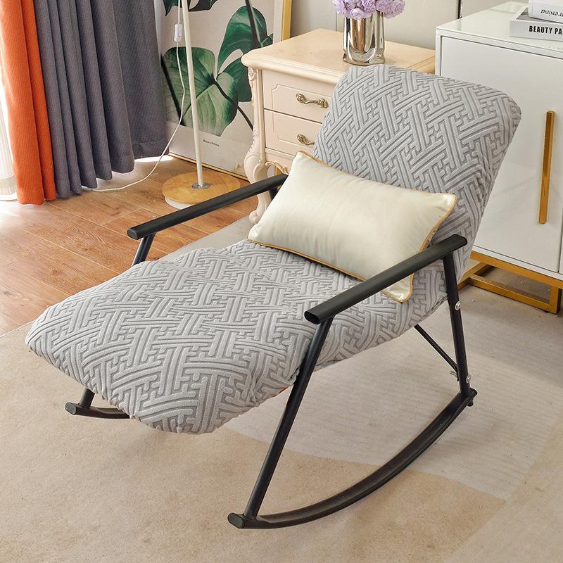 Universal Rocking Chair Dust Cover Solid Color Stretch Recliner Protective Case All-Inclusive Seat Cover(No Chairs, No Cushions)