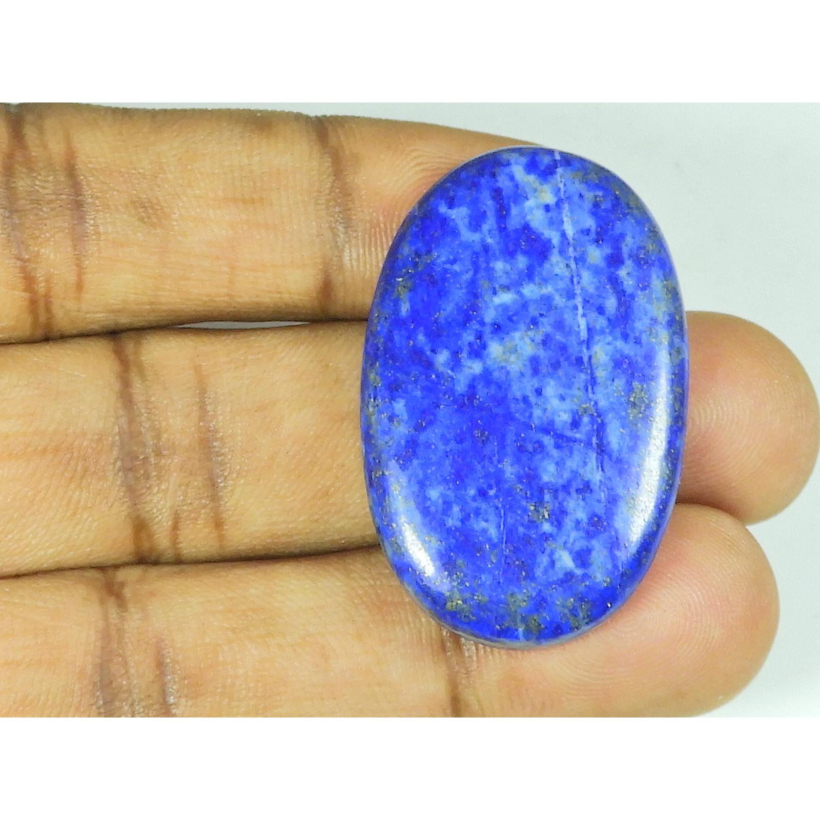 

25X39X05 MM Natural Lapis Lazuli Oval Shape Cabochon Loose Gemstone 72Cts. SY-536
