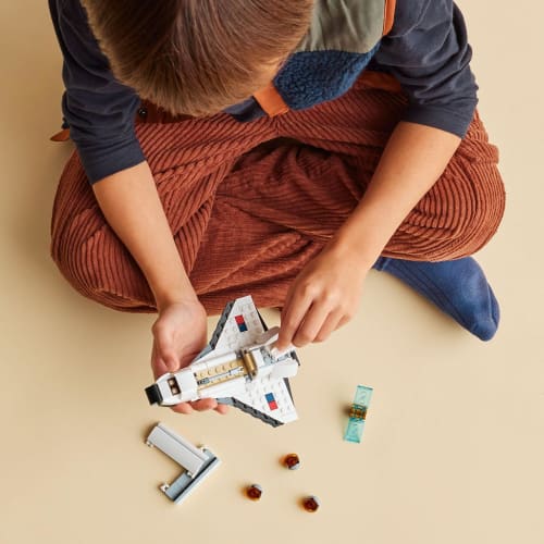 LEGO Creator Expert Space Shuttle Toy Present Birthday Block Educational Christmas Boys Girls Children 6 Years Old 7 Years Old 8 Years Old 9 Years Old