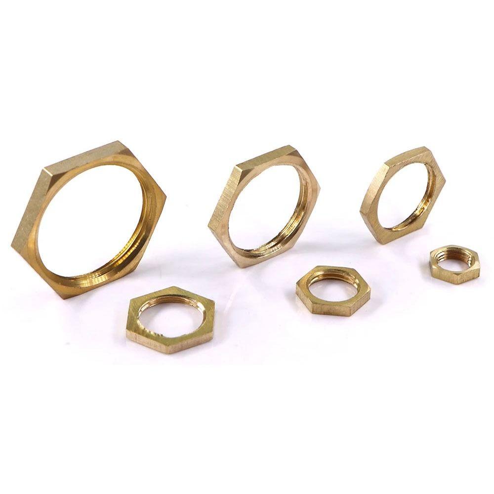 10Pcs Brass Flange Nut Water Tank Joint  Plumbing Fastening Accessories